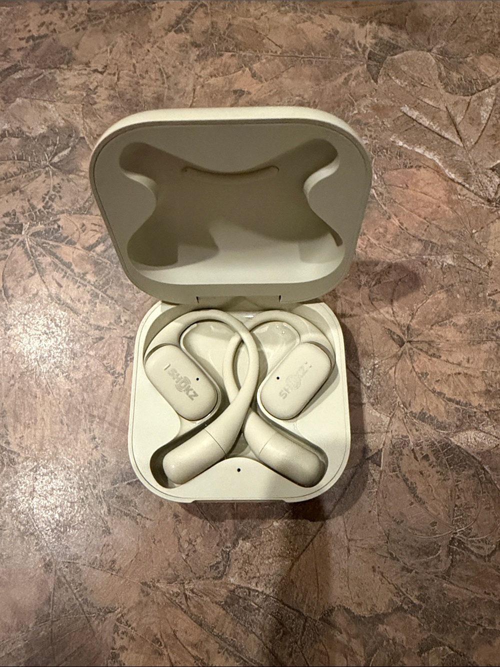 Shokz OpenRun Pro Bone Conduction Wireless Over-Ear Headphones — Cream